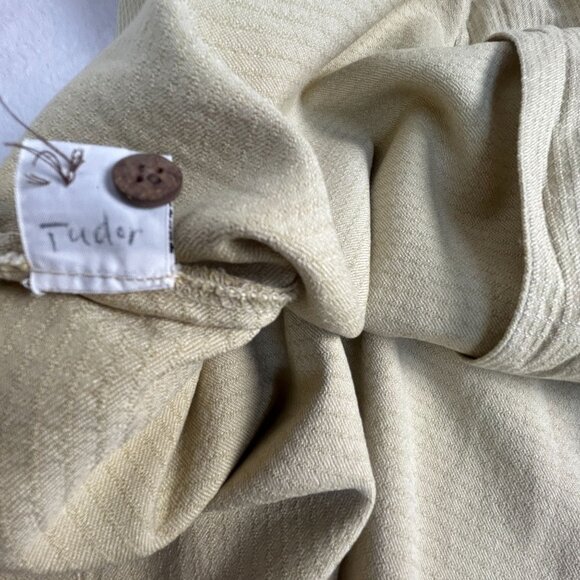 Tommy Bahama Mens 100% Silk Short Sleeve Button-Up Shirt with Pocket Beige Large - Picture 5 of 8